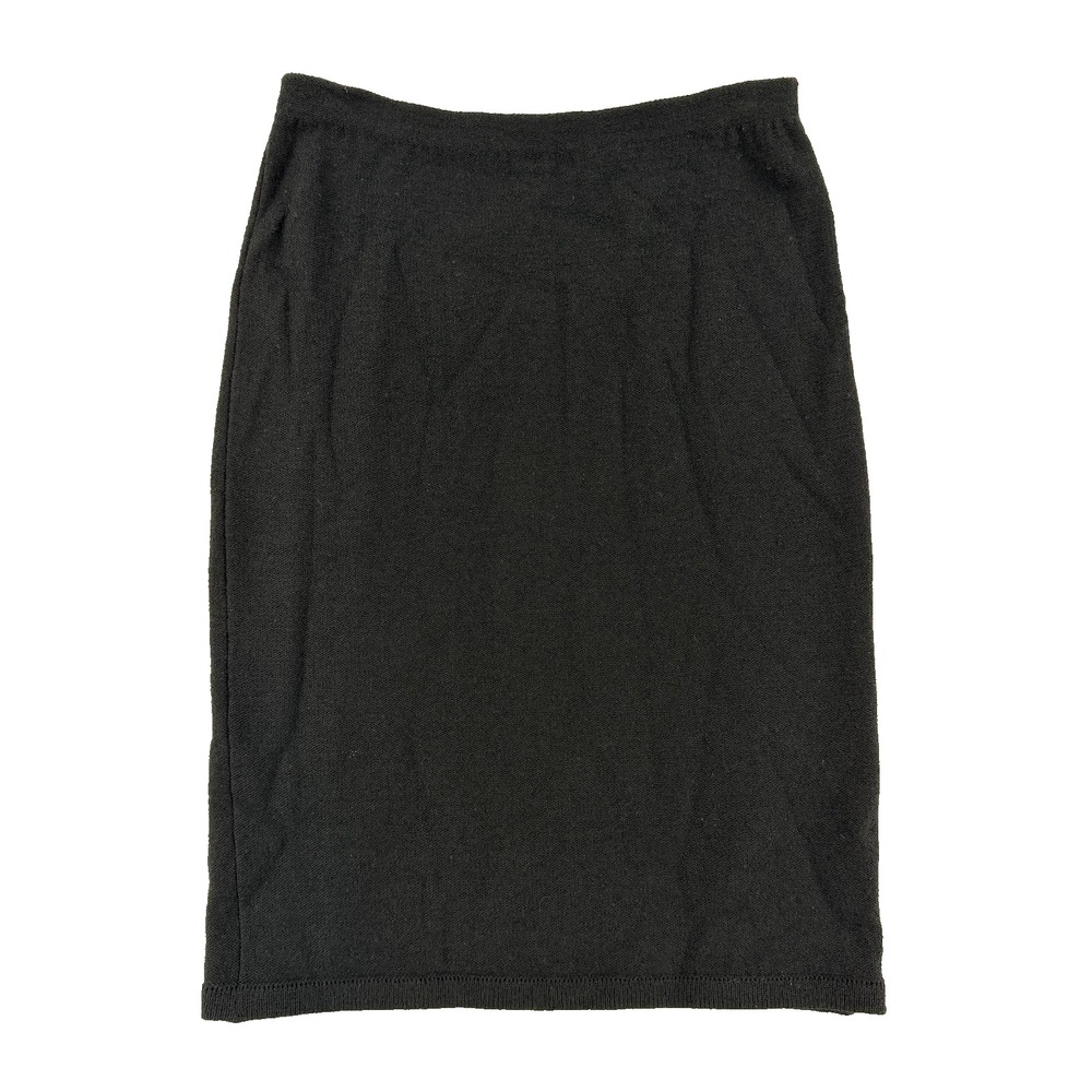 VTG Aya Bendat Skirt Womens Small Black Wool Blend Knit Pencil High Waist USA‎